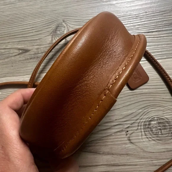 COACH British Tan Mini Belt Bag Spring Lock Mini Crossbody - Picture 2 of 10